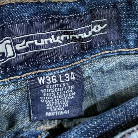 Drunk Munky blue jeans men 36 x 34 - Picture 14 of 14